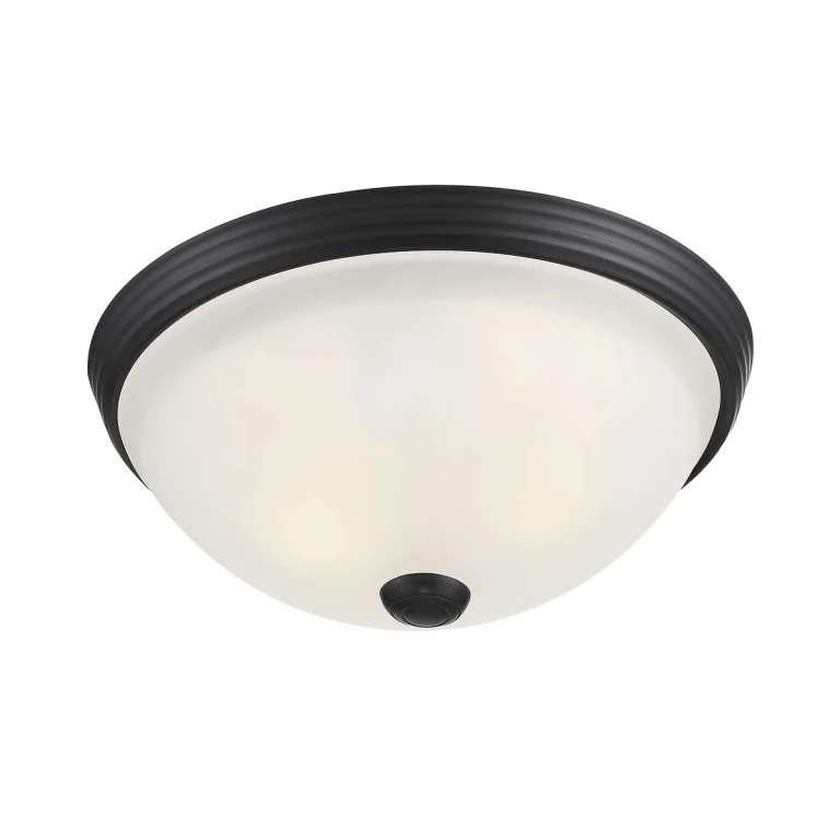 Savoy House Round Flush Mount Ceiling Light in Black - 6-780-11-BK