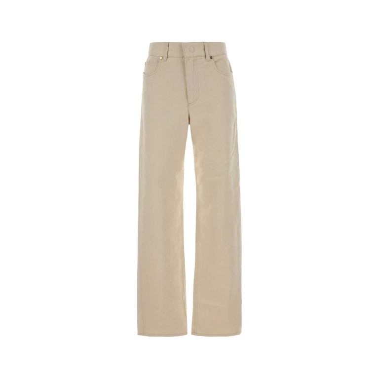 Fendi Sand Denim Jeans Ginestra-26 Exterior: Cotton Linen - Women