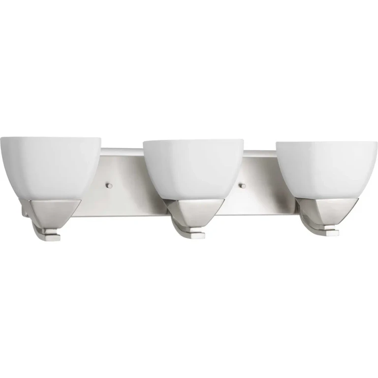 Brushed Nickel Three Light Bath Bracket from the Appeal Collection