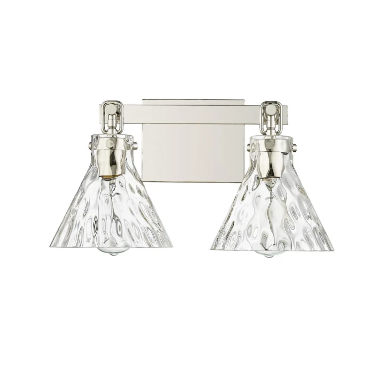 Polished Nickel Two Light Vanity from the Barlon Collection