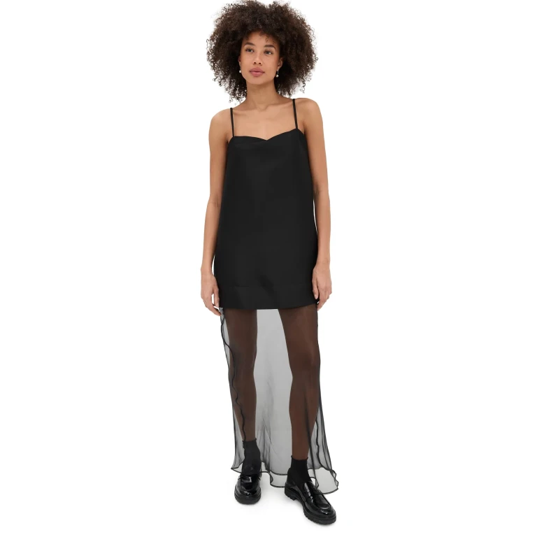 Line & Dot Isabeau Maxi Dress Black XS