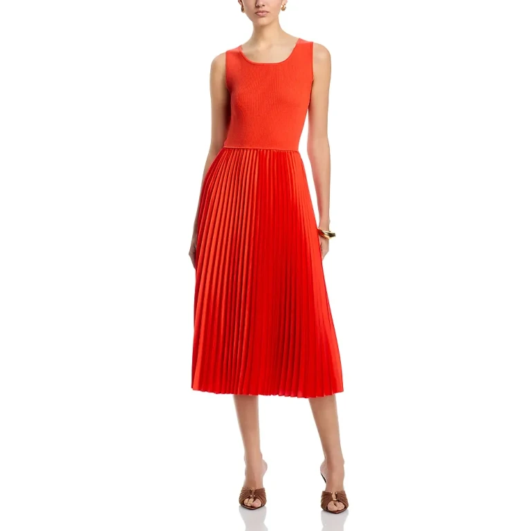 Elie Tahari Mave Mixed Media Dress