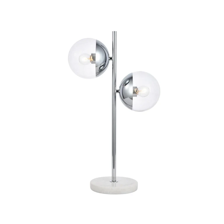 Chrome Two Light Table Lamp from the Eclipse Collection