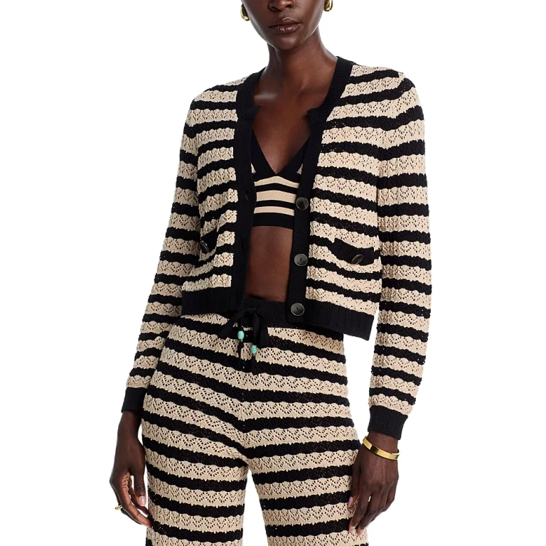 L'Agence Orla V Neck Cardigan