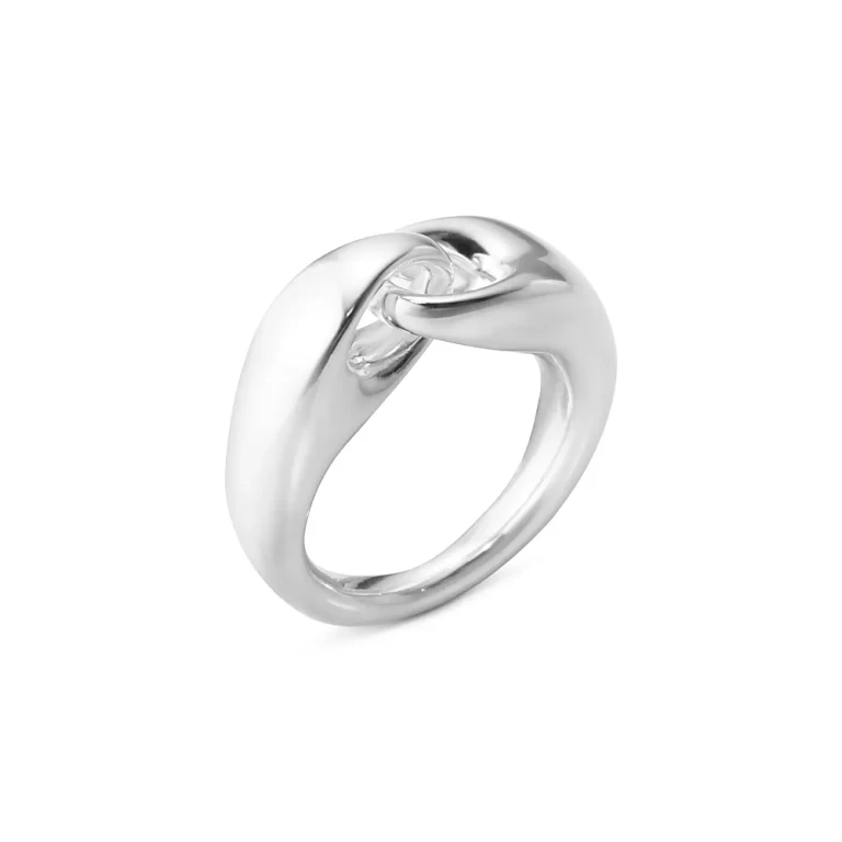 Georg Jensen Sterling Silver Reflect Interlocking Ring