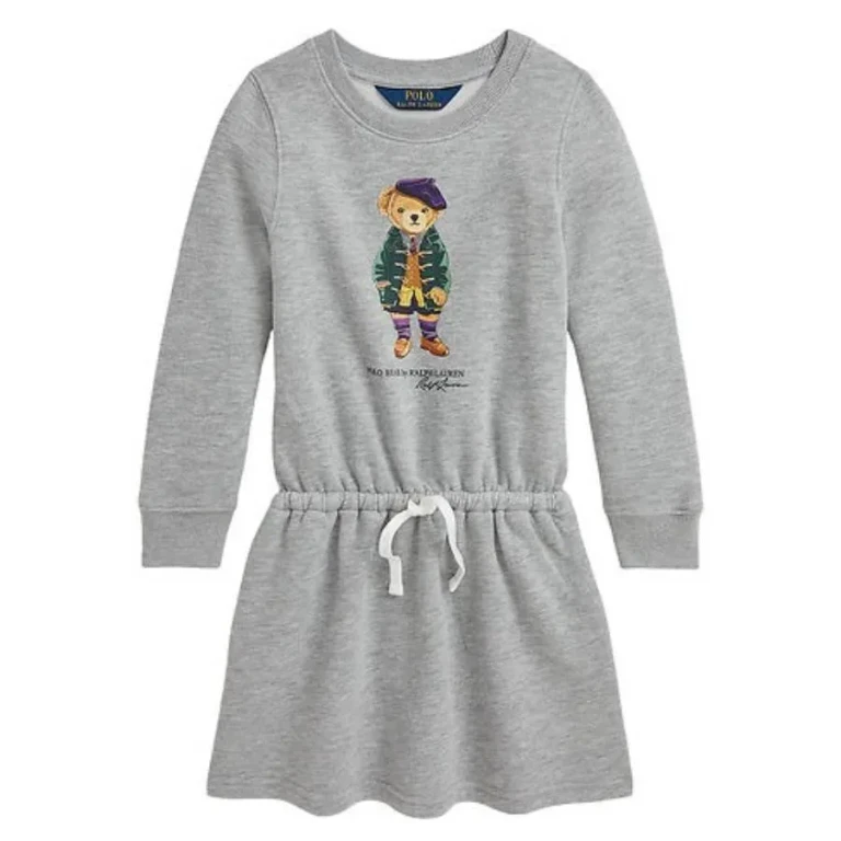 Polo Ralph Lauren Kids Polo Bear Long-Sleeve Fleece Dress