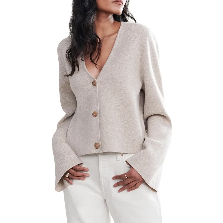 Jenni Kayne Colette Cashmere V Neck Cardigan Sweater