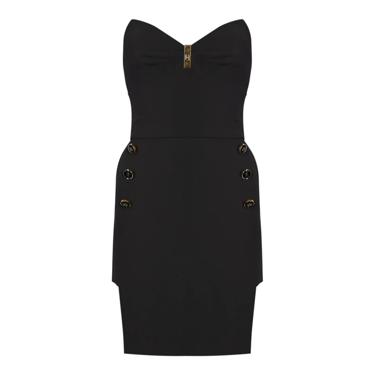 Elisabetta Franchi Robe Au Genou - Noir