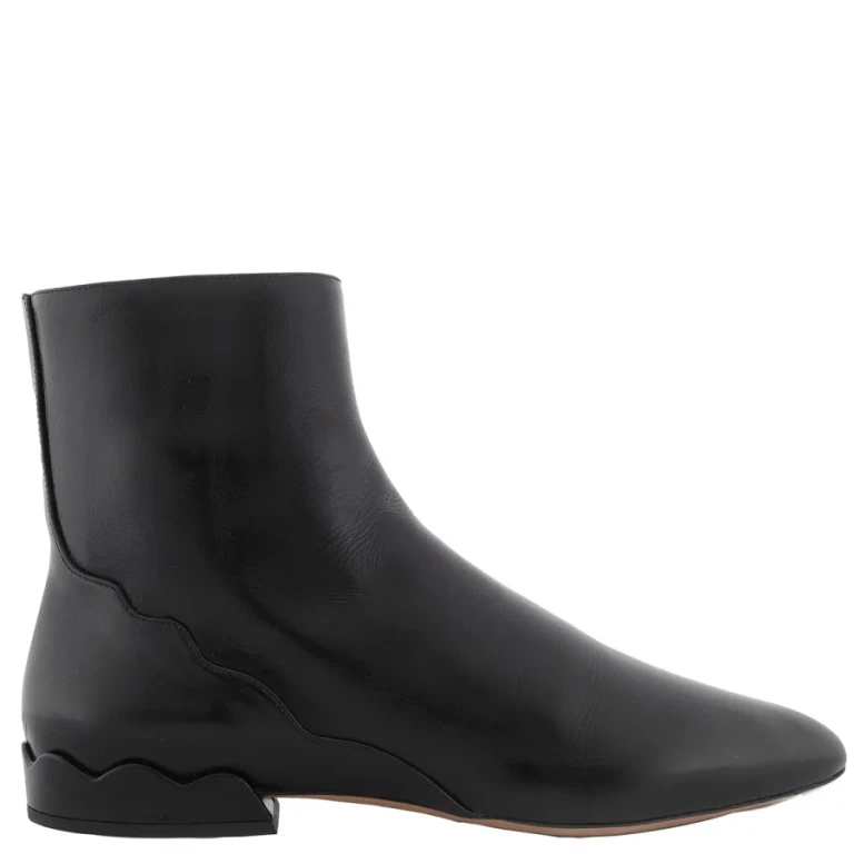 Chloe Laurena Leather Ankle Boots