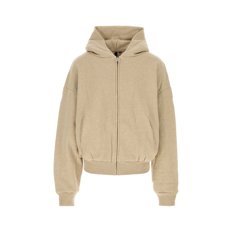 Entire Studios Beige Cotton Thermal Sweatshirt Taupe Exterior: Felpe - Unisex