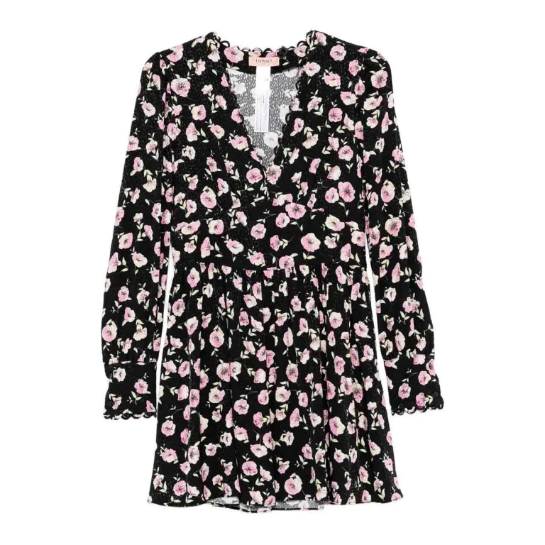 Twinset Robe Au Genou - Noir