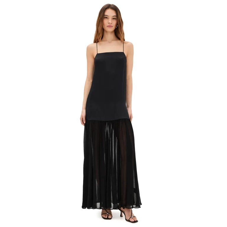 ANINE BING Clementine Dress Black L