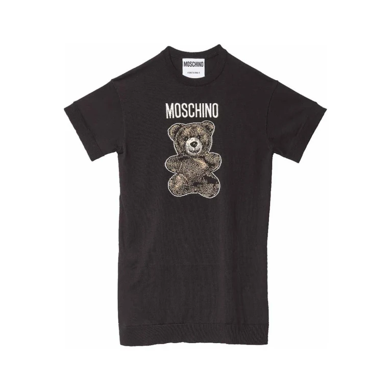 Moschino Robe Au Genou - Noir