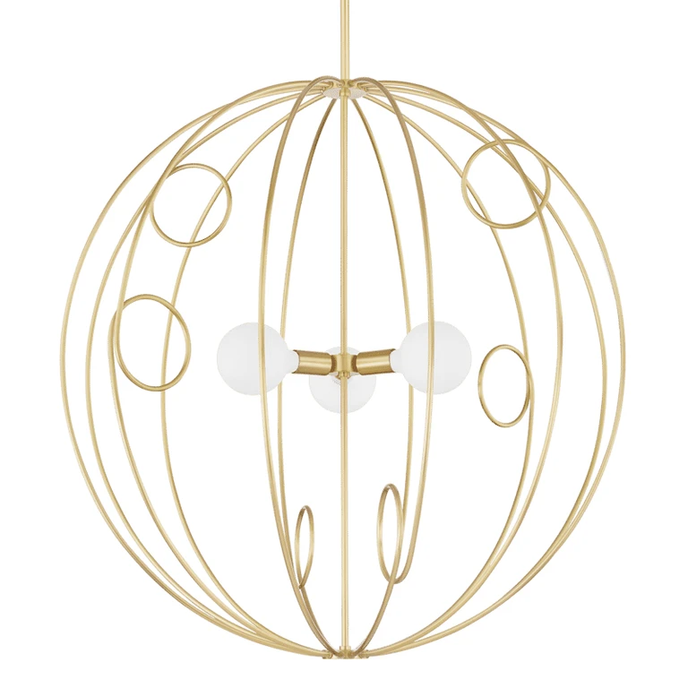 Mitzi Alanis Pendant Light in Aged Brass