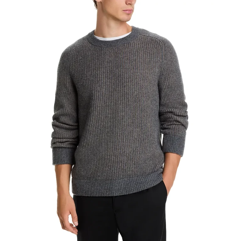 Ribbed Crewneck Wool & Cashmere Sweater - Exclusive