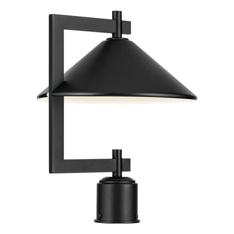Black One Light Outdoor Post Mount from the Ripley Collection