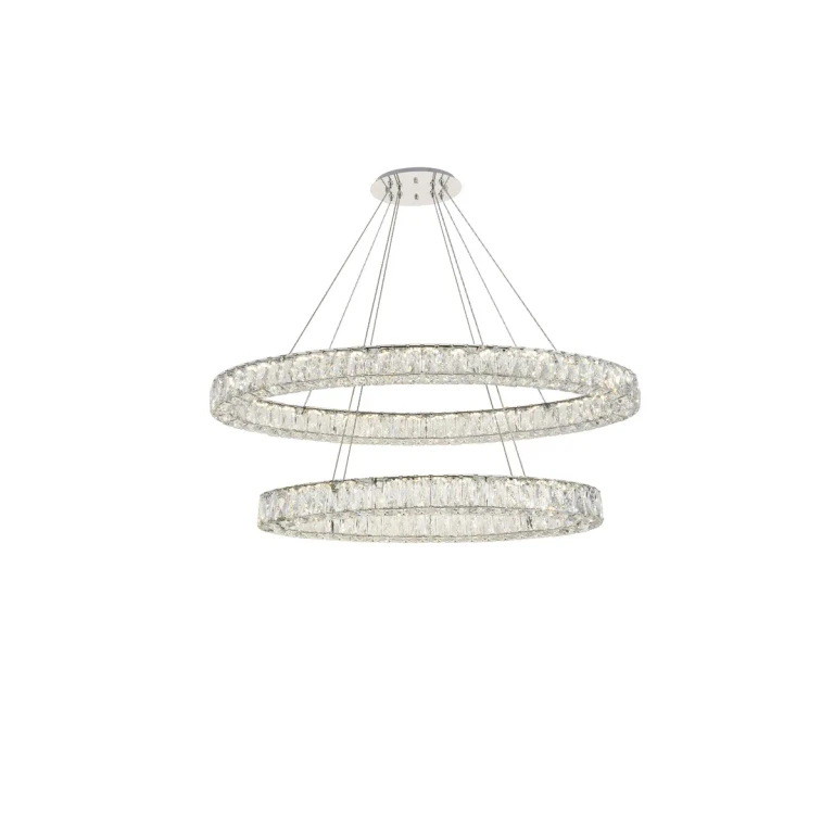 Chrome LED Chandelier from the Monroe Collection
