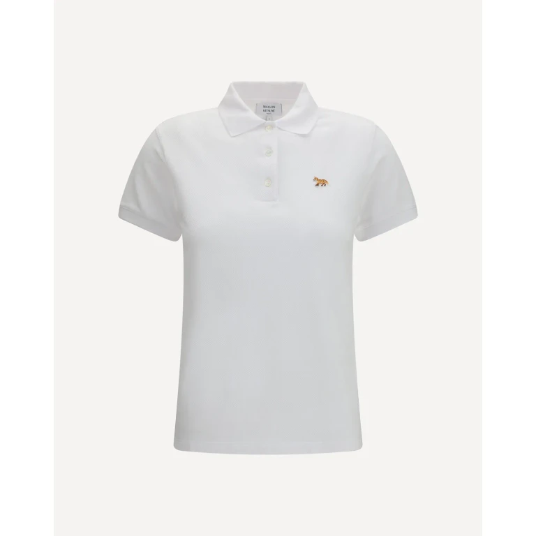 MAISON KITSUNÉ Fox embroidered Polo Shirt Female S