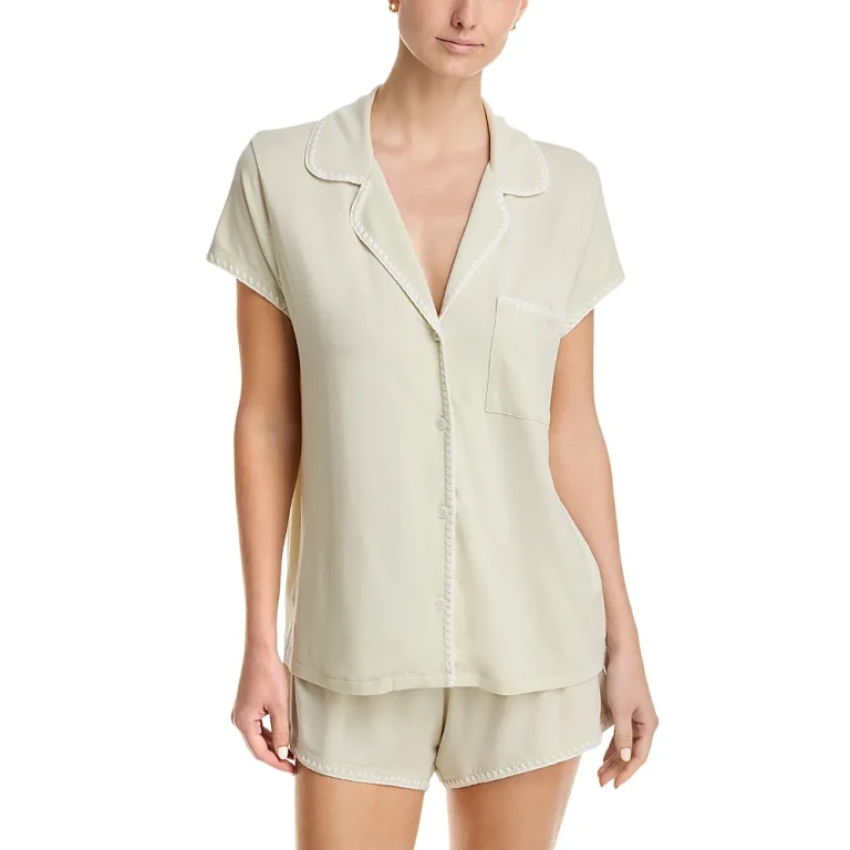 Eberjey Frida Whipstitch Short Pajama Set