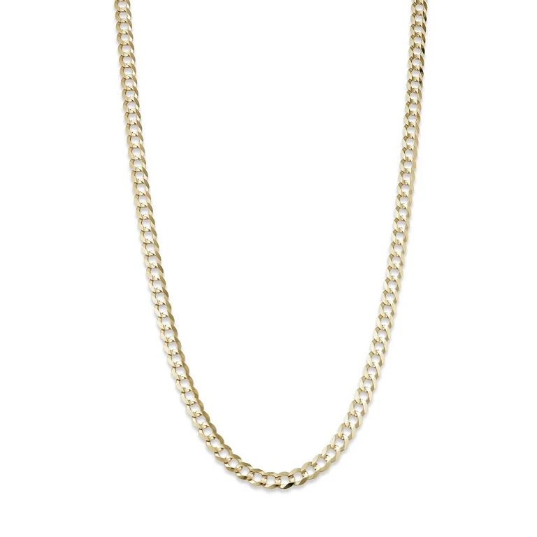 Men's Comfort Curb Link Chain Necklace in 14K Yellow Gold, 24
