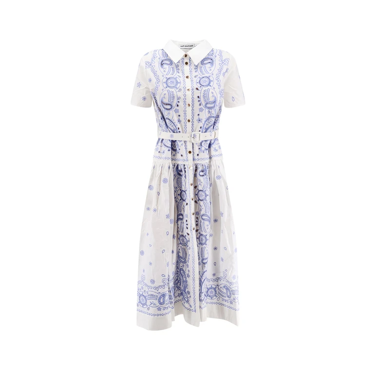Self-Portrait Self Portrait Dresses White Cotone - Women