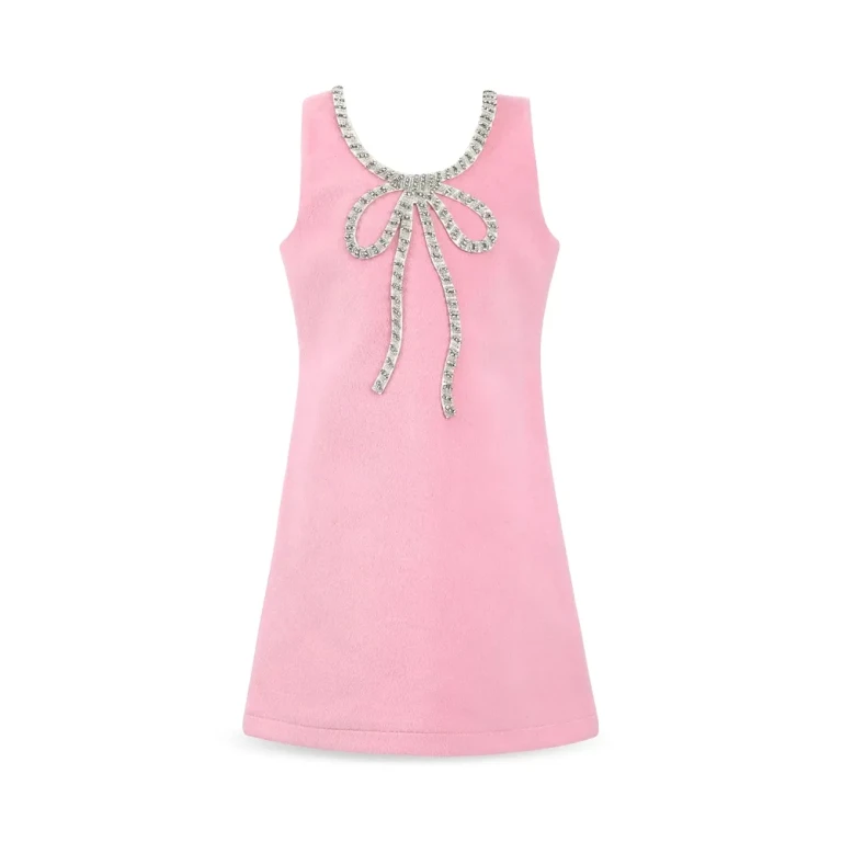 Lola + The Boys Girls' Velvet Bow Princess Dress - Little Kid, Big Kid