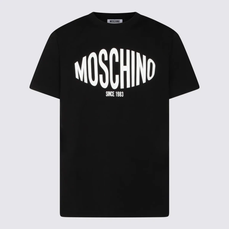 Moschino Black Cotton T-shirt