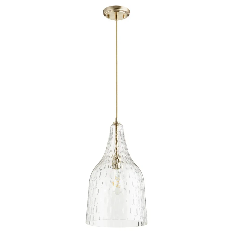 Aged Brass One Light Pendant from the 8142 Pendants Collection