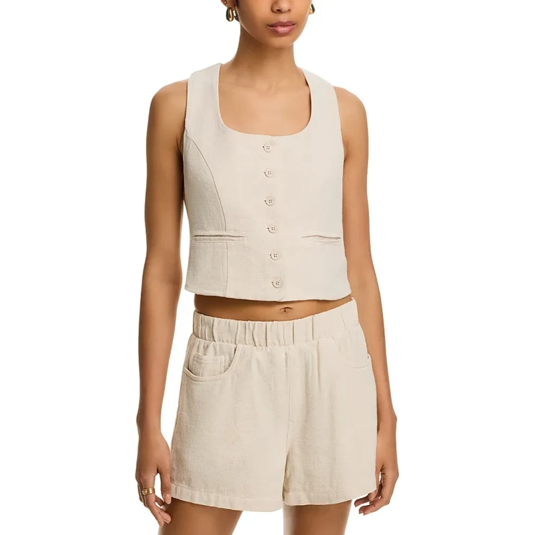 Blanknyc Button Front Vest