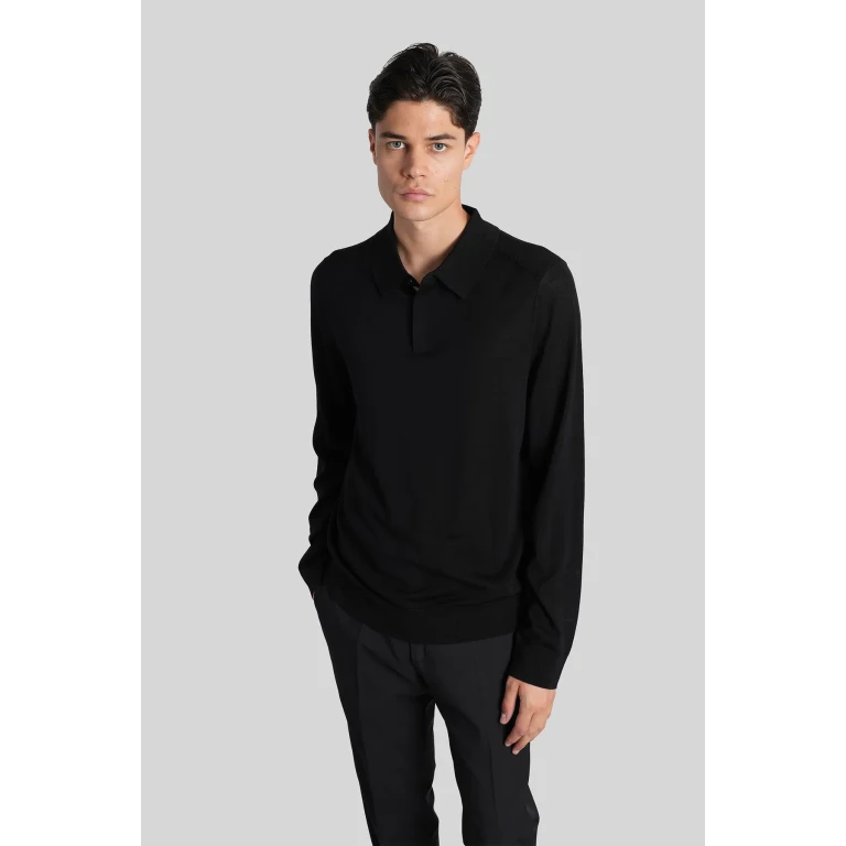 Paul Smith Polo In Black Wool