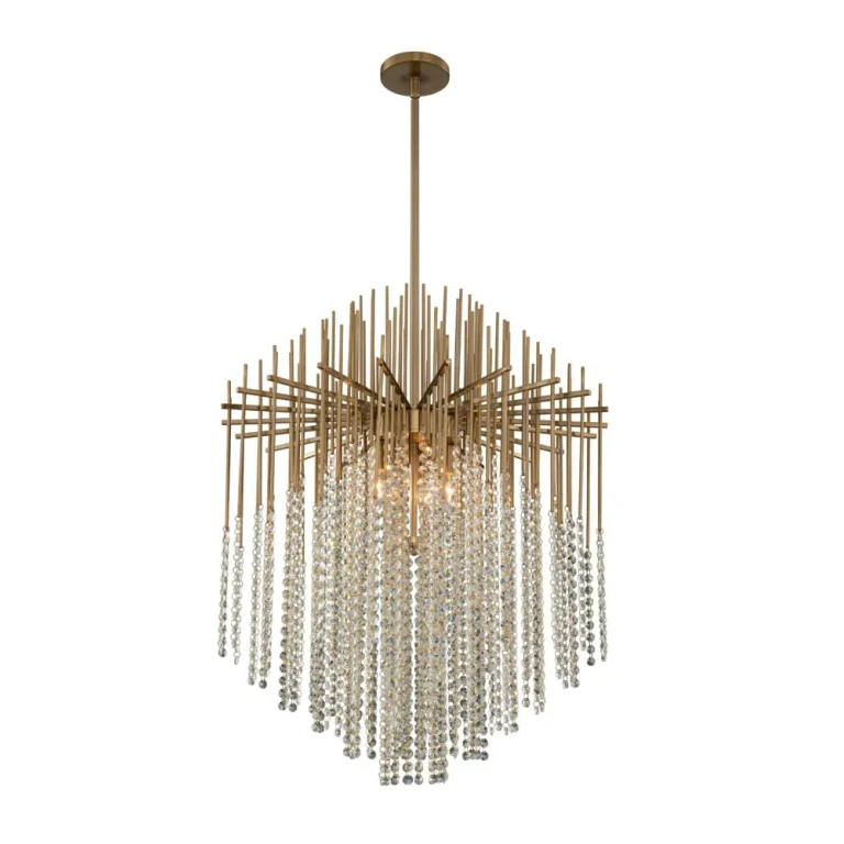 Estrella 6-Light Pendant Light in Brushed Champagne Gold