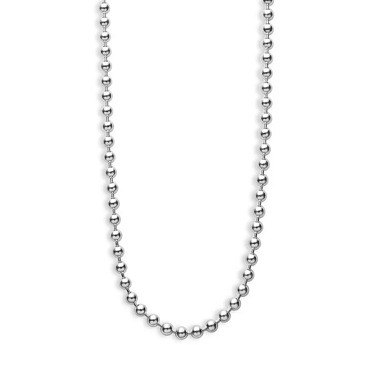 Lagos Sterling Silver Caviar Beaded Necklace, 16-18