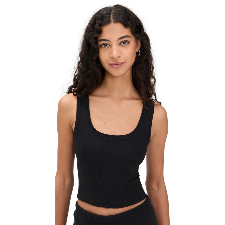 Éterne Square Neck Tank Black XS