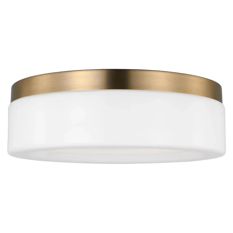 Satin Brass LED Flush Mount from the Rhett Collection