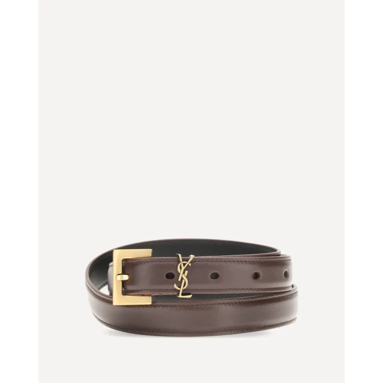 Saint Laurent Cassandre 女士细腰带 85