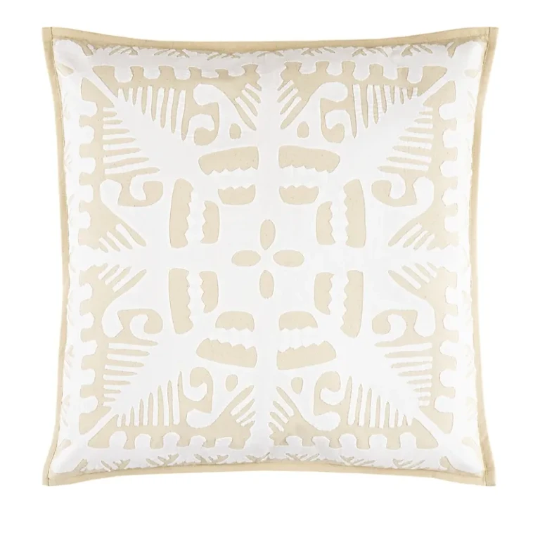 Annie Selke Knight Wood Cutwork Euro Sham