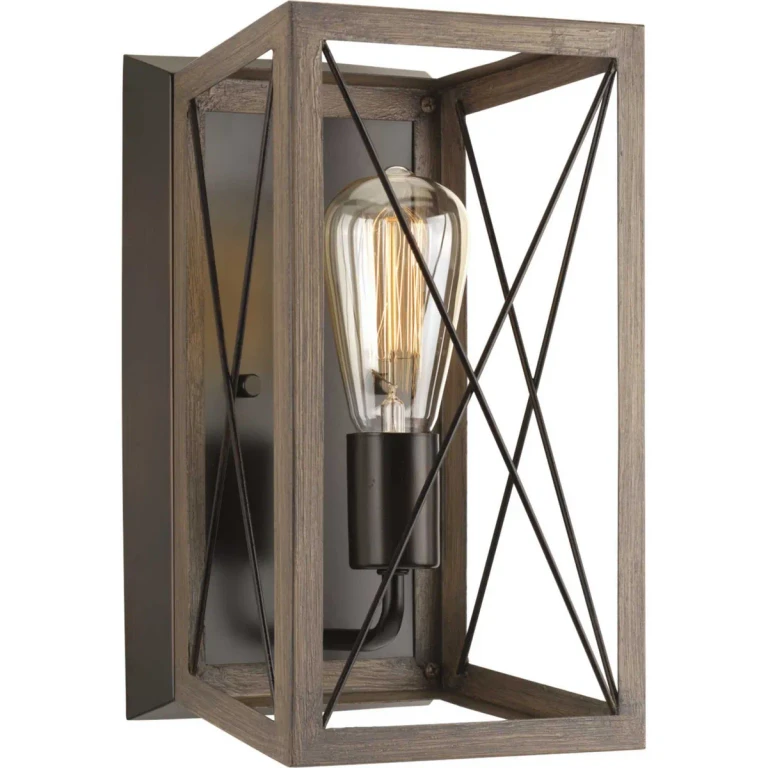 Antique Bronze One Light Wall Sconce from the Briarwood Collection