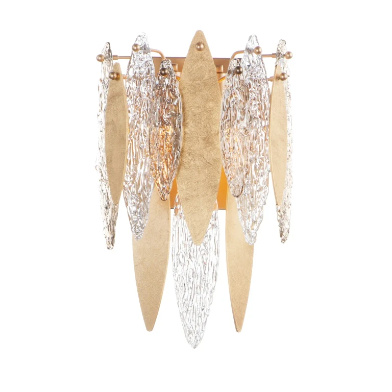 Maxim Majestic 3-Light Wall Sconce in Gold Leaf
