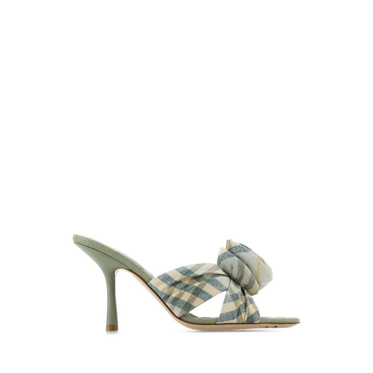 Burberry Embroidered Fabric Mews Mules