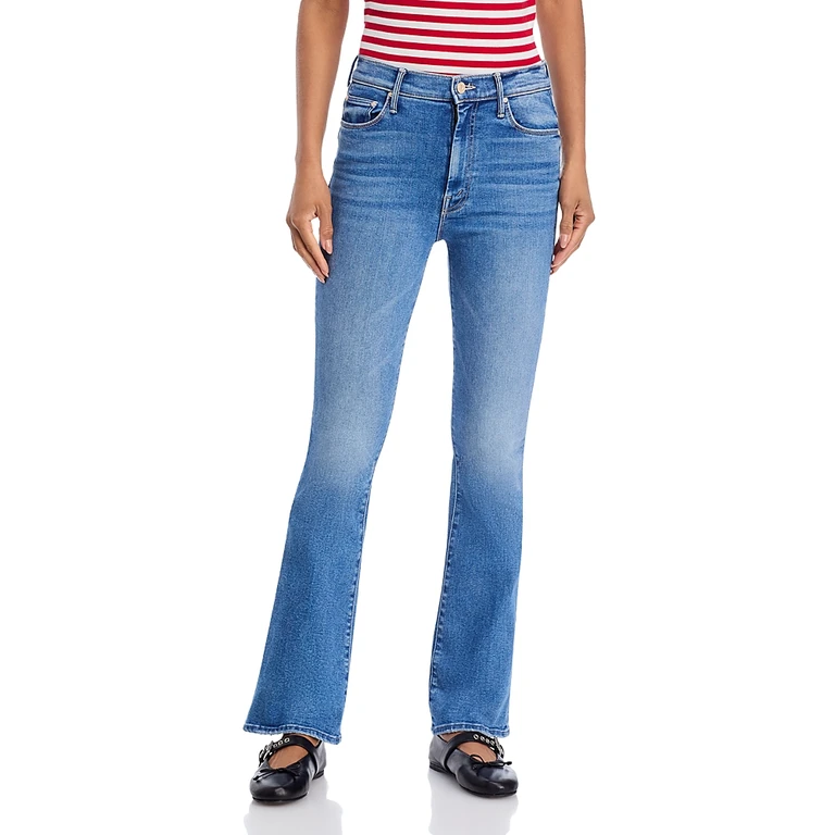 Mother High Waisted Weekender Skimp Jeans in Swing And A Miss