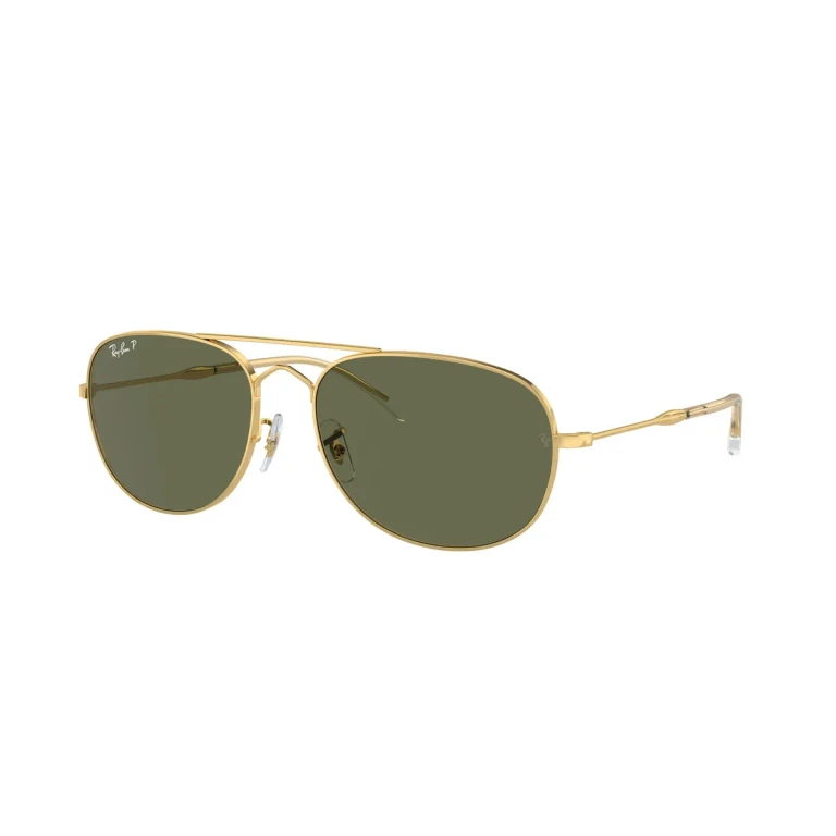 Ray Ban BAIN BRIDGE Polarized Green Pilot Unisex Sunglasses RB3735 001/58 60
