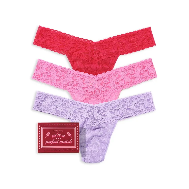 Hanky Panky Matchbox Low Rise Thong, Pack of 3