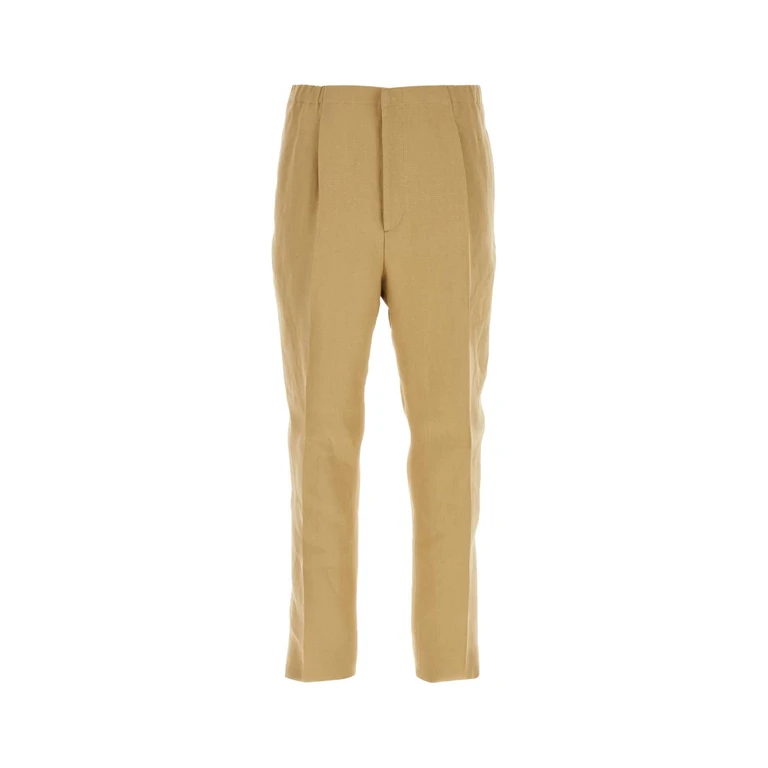 Fendi Straight-Leg Paper Canvas Trousers