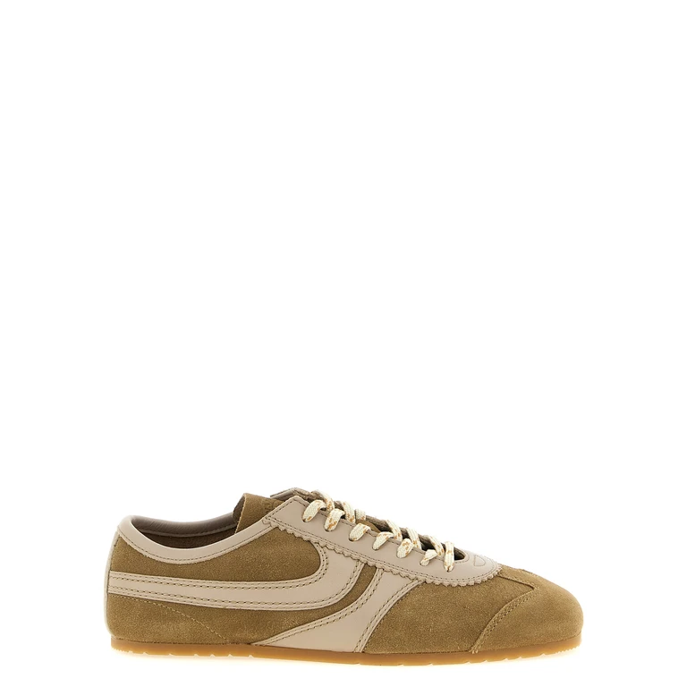 Dries Van Noten Suede sneakers Beige Calfskin Leather Cow - Women
