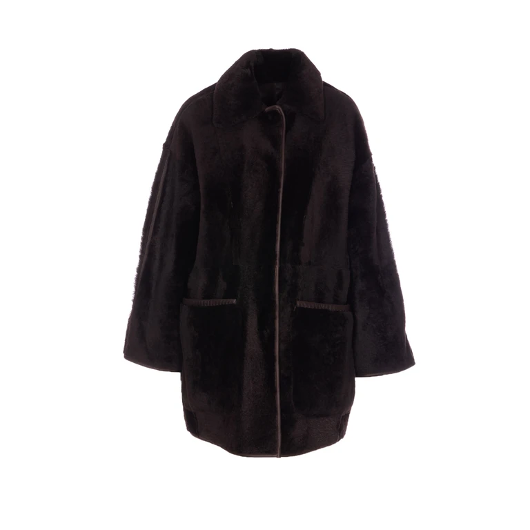 Max Mara Coats Brown Sheepskin - Women