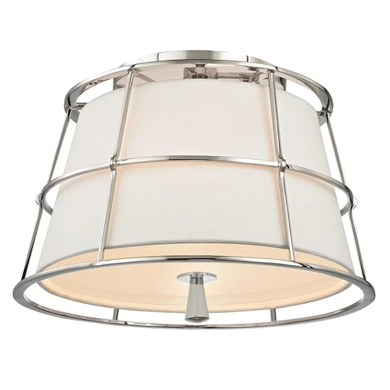 Savona 2-Light Ceiling Light in Polished Nickel