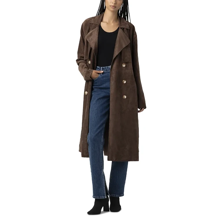 Blanknyc Faux Suede Trench Coat