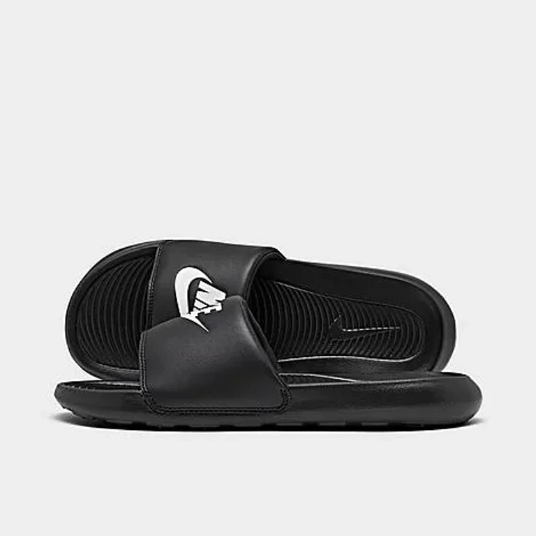 Nike Women's Victori One Slide Sandals in Black/White Size: 5.0