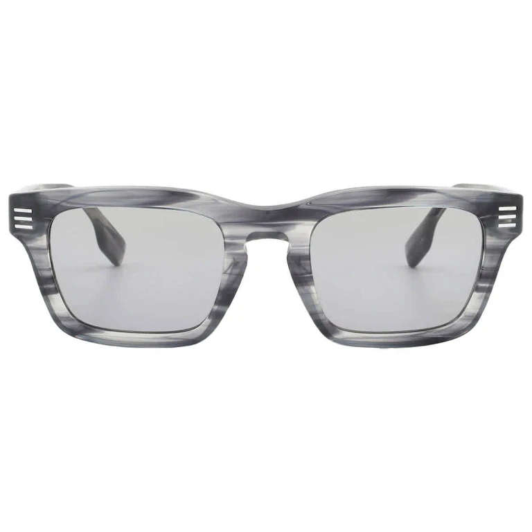 Burberry Grey Rectangular Mens Sunglasses BE4403 4097/1 51