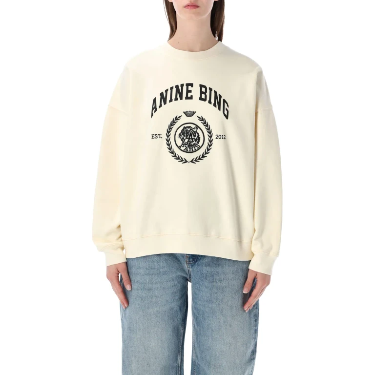 Anine Bing Miles Cotton Sweatshirt